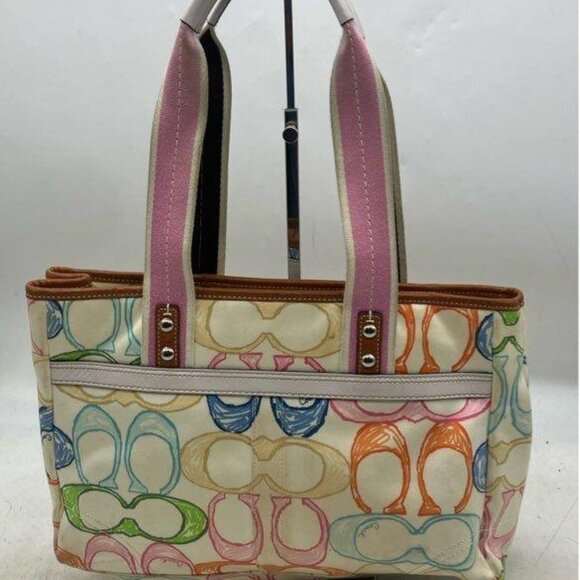 Coach w/COA Hampton Scribble Handbag - Picture 2 of 6